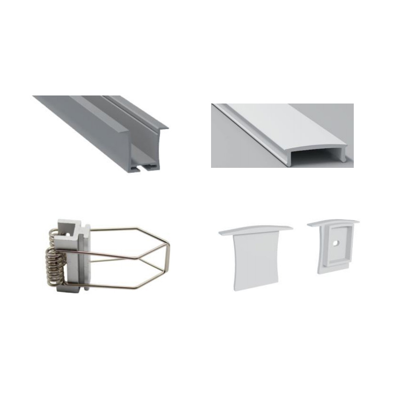 Recessed LED Strip Lights Diffuser For 15mm Double Row CCT LED Light Strips Recessed LED Strip Lights Diffuser For 15mm Double Row CCT LED Light Strips